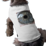 Doggie tube top "I got my eye on you!" pet clothing