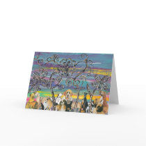 Doggy Days Greeting Card