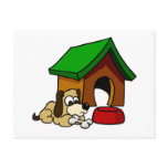 Doghouse Scene postcards
