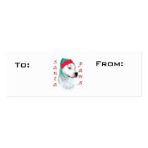 Dogo Argentino Paws Gift Tags Business Card Templates
