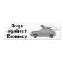 Dogs against Romney Bumper Sticker