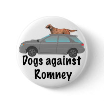 Dogs against Romney Buttons
