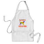 Dogs Colour My World aprons