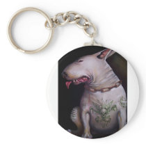 Dogs eat cats keychains