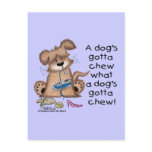Dogs Gotta Chew postcards