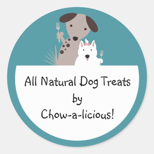 dogs homemade pet food chef package stickers
