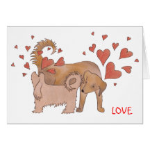 Dogs' Love Greeting Card