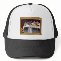 Dogs Playing Beer Pong Hats