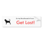 Dogsilhouette-bloodhound-t, Do My Bloodhound A ... Bumper Stickers