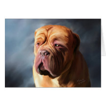 Dogue de Bordeaux Art - Stormy Dogue Greeting Card