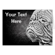 Dogue De Bordeaux - French Mastiff Greeting Card