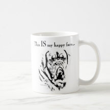 Dogue de Bordeaux Happy Face Mug
