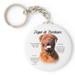 Dogue de Bordeaux History Design keychains