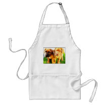 Dogue de Bordeaux puppies apron