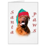 Dogue de Bordeaux Santa Paws Greeting Cards
