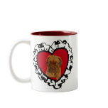 Dogue de Bordeaux Valentine's puppy large mug