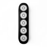 Doily. White lace circle. Illustration. Custom skateboards
