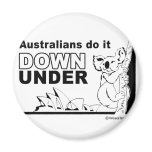 DOING IT - Australians do it down under magnets