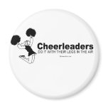 DOING IT - Cheerleaders do it with their legs in t magnets