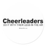 Doing it humour - "Cheerleaders do it with their l stickers