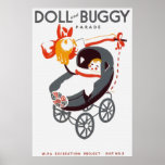 Doll and Buggy Parade Print