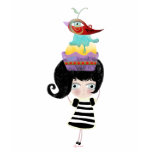 Doll cupcake bird Paris Italy dream old fashion t-shirts