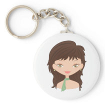 Doll rose keychains