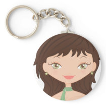Doll rose keychains