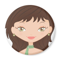 Doll rose magnets