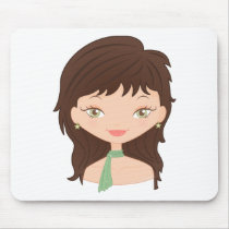 Doll rose mousepads