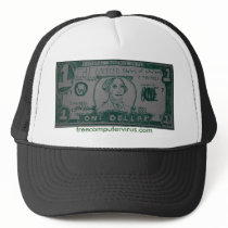 dollar bill trucker hat