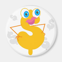 Dollar Character Fridge Magnet