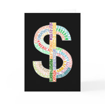 Dollar Sign Greeting Card