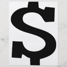 dollar sign icon personalized flyer