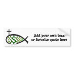 Dollar Sign Jesus Fish Bumper Stickers