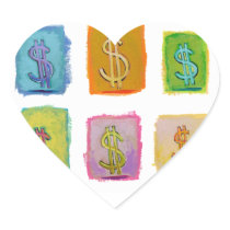 Dollar signs money wealth abundance economics art