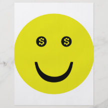 dollar smile icon flyers