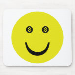 dollar smile icon mousepads