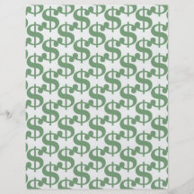 Dollar symbol pattern flyers