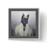 Dolled up doggy pin