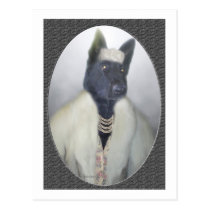 Dolled up doggy postcards