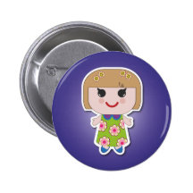 Dolly Christy Blue Button
