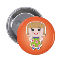 Dolly Christy Orange Button