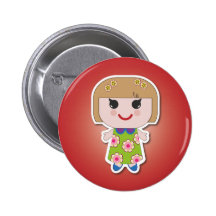 Dolly Christy Red Button