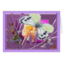 Dolly with butterfly card