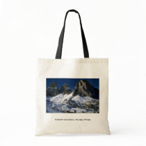 Dolomiti mountains, the Alps Winter Canvas Bags