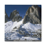 Dolomiti mountains, the Alps Winter Magnet