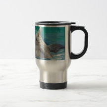 Dolphin aceo Travel Mug