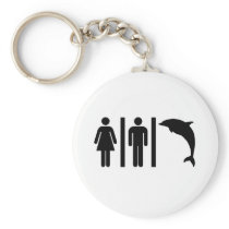 Dolphin Bathroom Keychains