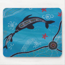 Dolphin & Calf Dreaming Mouse Pads